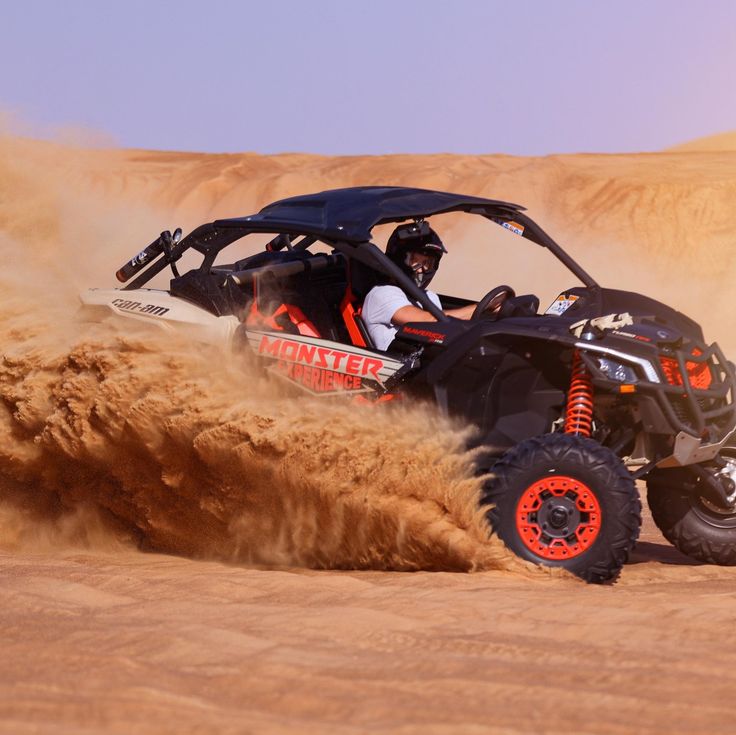 Buggy rider on off-road adventure